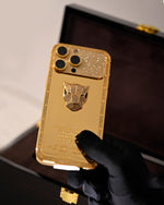 IPHONE 14 PRO MAX 128GB 24KT GOLD PANTHER DESIGN - Paris Rose Gold LLC